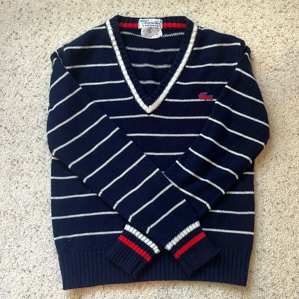 Vintage Lacoste Sweater Size 34/xs